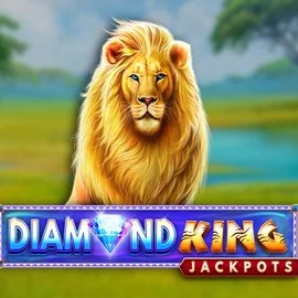 Diamond King Jackpots slot logo by SpinPlay Games at Lanista Casino