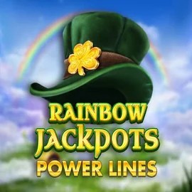 Rainbow Jackpots Power Lines logo by Red Tiger Gaming at Lanista Casino